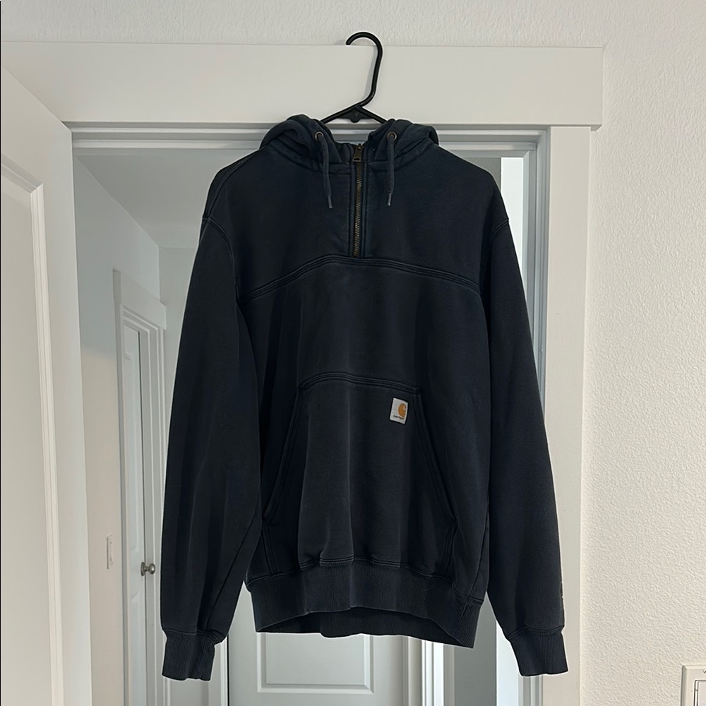 Carhartt Men's Dark Gray Zip-Up Sweater